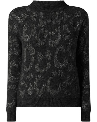 Pennyblack Pullover mit Leopardenmuster - Schwarz