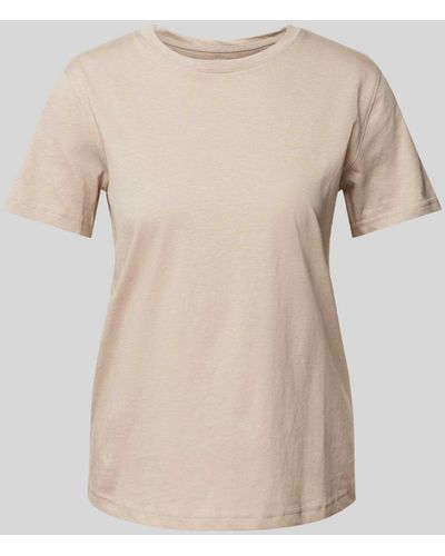 Mango T-Shirt mit Rundhalsausschnitt Modell 'CHALACA' - Natur