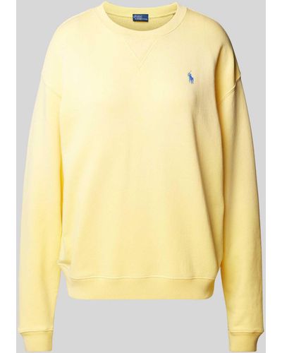 Polo Ralph Lauren Sweatshirt Met Logostitching - Geel
