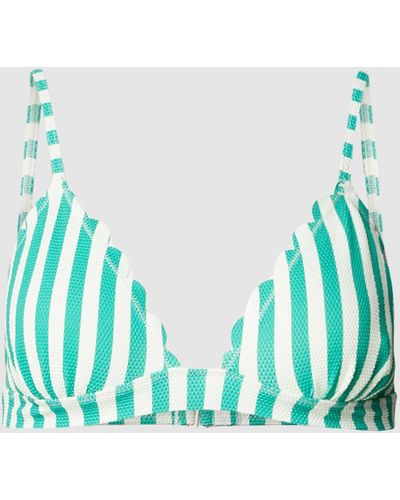 Mango Bikini-Oberteil mit Streifenmuster Modell 'ondita' - Blau