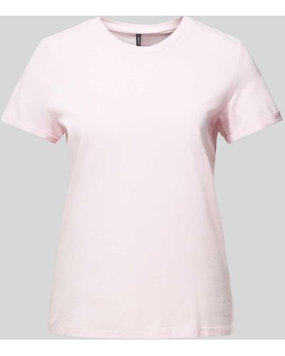 Vero Moda T-Shirt mit Rundhalsausschnitt Modell 'PAULA' - Pink