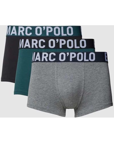 Marc O' Polo Trunks in Two-Tone-Machart im 3er-Pack - Grau