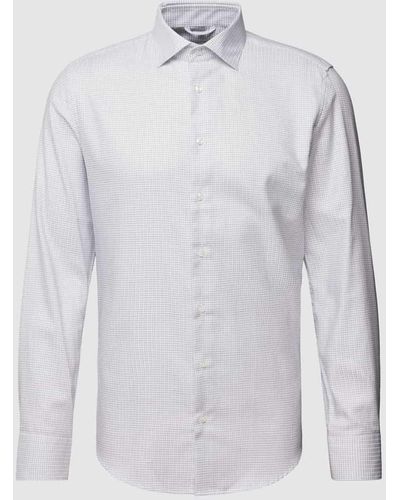 Seidensticker Business-Hemd mit feinem Karomuster - Weiß