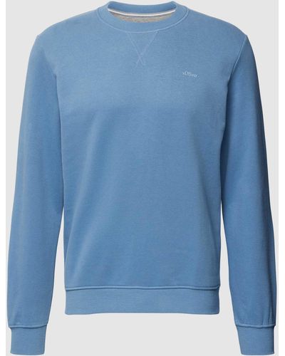 S.oliver Sweatshirt Met Ronde Hals - Blauw