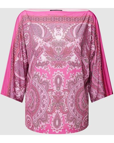 Ana Alcazar Bluse mit Paisley-Muster - Pink