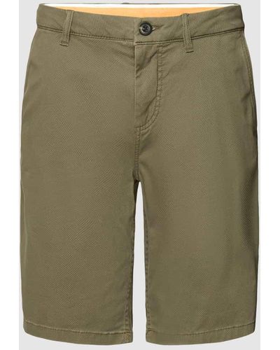 Tom Tailor Slim Fit Chino-Shorts mit Eingrifftaschen - Grün