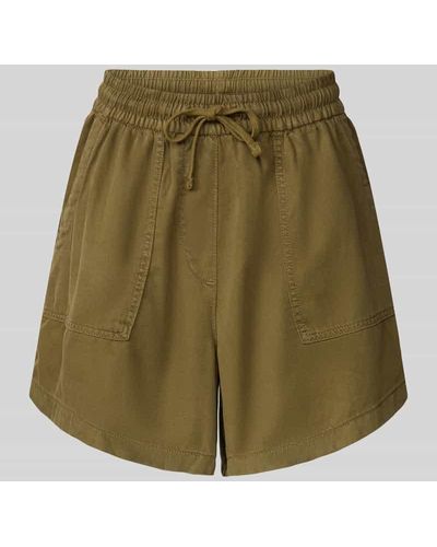 ONLY Shorts mit Eingrifftaschen Modell 'KENYA' - Grün