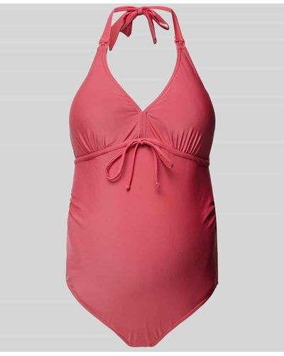 Mama.licious Umstands-Badeanzug mit Schleifen-Detail Modell 'MOLLY' - Pink