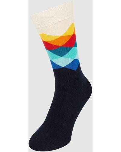 Happy Socks Sokken Met Grafisch Motief - Blauw