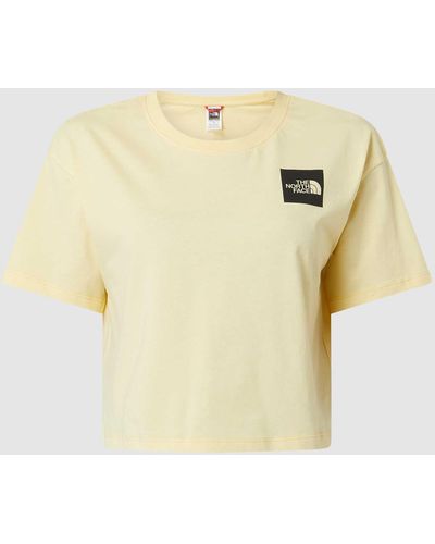 The North Face Cropped T-Shirt mit Logo-Print - Gelb