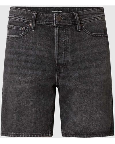 Jack & Jones Loose Fit Jeansshorts aus Baumwolle Modell 'Chris' - Grau