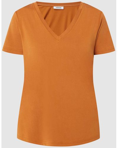 Minimum T-shirt Van Modalmix - Oranje