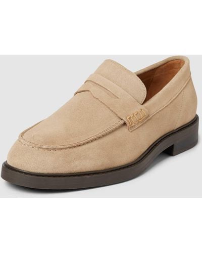 SELECTED Penny-Loafer mit Ziernaht Modell 'BLAKE' - Natur
