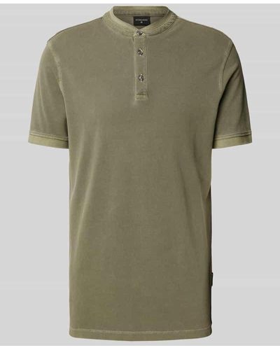 Strellson Regular Fit Poloshirt mit Maokragen Modell 'Phillip' - Grün