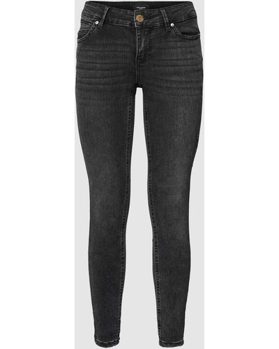 Vero Moda Jeans Met Labelpatch - Zwart
