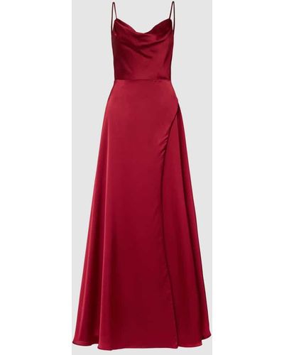 Luxuar Abendkleid mit Gehschlitz - Rot