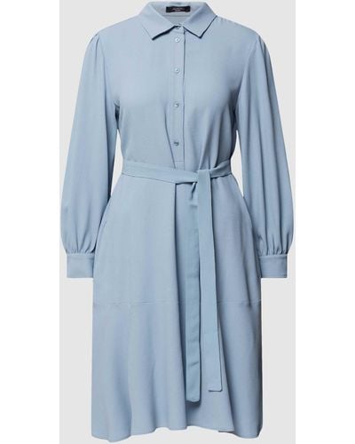 Weekend by Maxmara Blousejurk Met Strikceintuur - Blauw