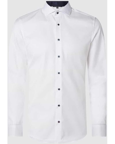 Eterna Slim Fit Business-Hemd aus Baumwolle - Weiß