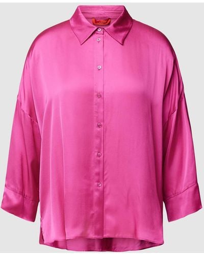 MAX&Co. Hemdbluse mit Umlegekragen Modell 'BEMBO' - Pink
