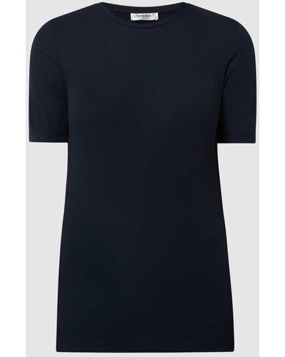 MSCH Copenhagen T-Shirt aus Lyocell Modell 'Mona' - Blau