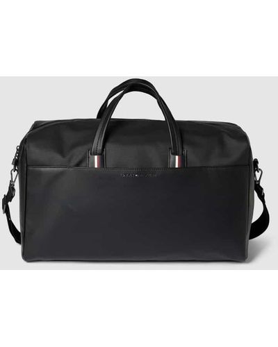 Tommy Hilfiger Duffle Bag mit Label-Applikation Modell 'CORPORATE' - Schwarz