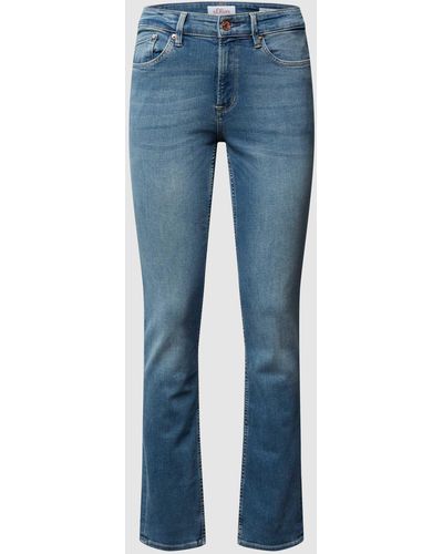 S.oliver Slim Fit Jeans Met Stretch - Blauw