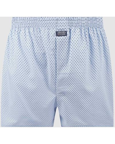 Jockey Boxershorts Van Katoen - Blauw