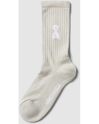 ARMEDANGELS Socken mit Label-Detail Modell 'SAAMU' - Weiß