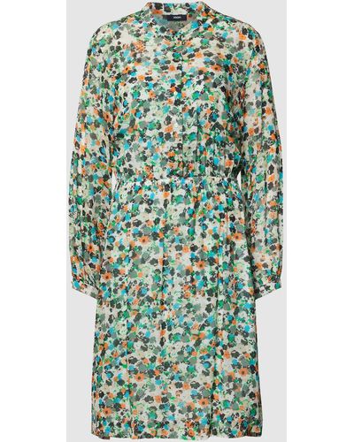 Joop! Midi-jurk Van Viscose Met All-over Bloemenmotief - Groen