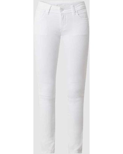 Blue Monkey Slim Fit Jeans mit Stretch-Anteil Modell 'Laura' - Weiß