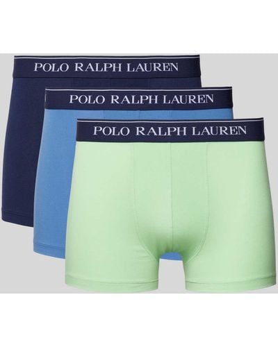 Polo Ralph Lauren Boxershorts mit elastischem Logo-Bund und Regular Fit - Blau