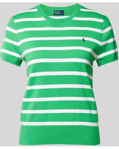 Polo Ralph Lauren Strickshirt mit Logo-Stitching - Grün
