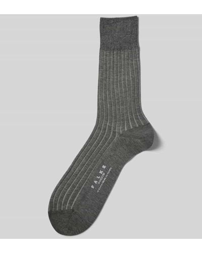 FALKE Socken aus reiner Baumwolle Modell 'Shadow' - Grau