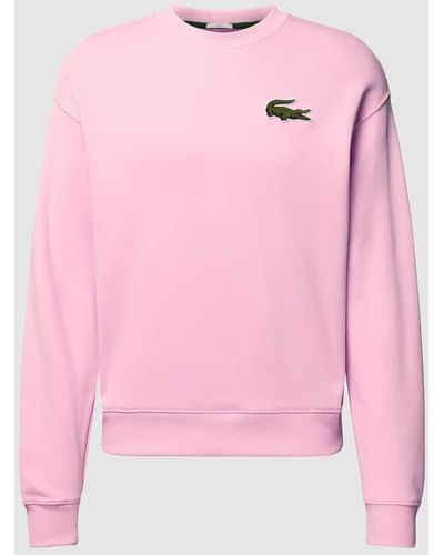 Lacoste Loose Fit Sweatshirt - Pink