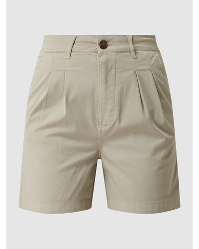 Ecoalf High Waist Chino-Shorts mit Stretch-Anteil Modell 'Salfronalf' - Natur