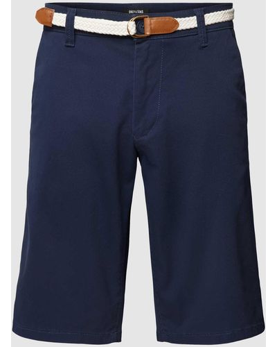 Only & Sons Korte Chino Met Riem - Blauw