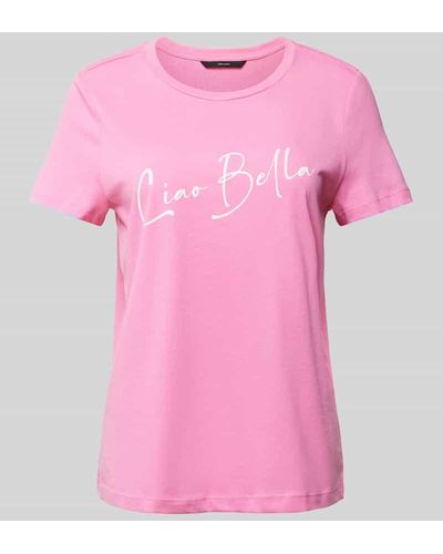 Vero Moda T-Shirt mit Schriftzug Modell "Bonnie" - Pink