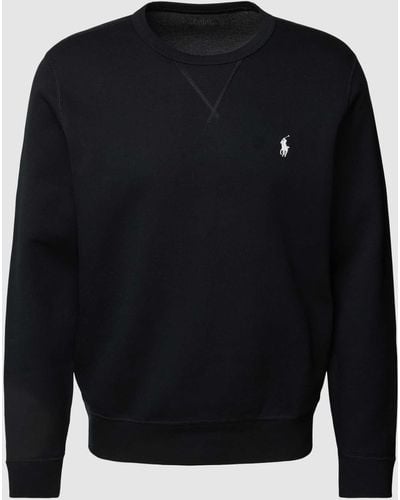 Polo Ralph Lauren Sweatshirt Met Labelstitching - Blauw