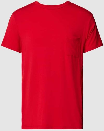 Jockey T-Shirt mit Brusttasche - Rot