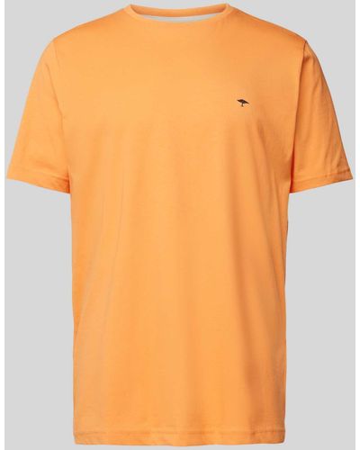 Fynch-Hatton T-shirt Met Logostitching - Oranje