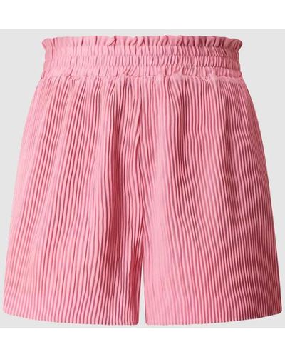 ONLY Shorts mit Plisseefalten Modell 'Petunia' - Pink