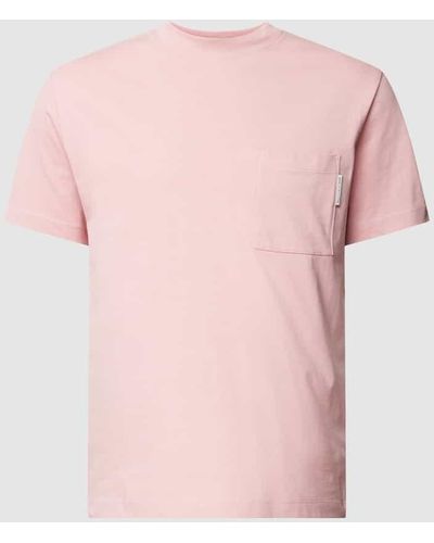 Marc O' Polo T-Shirt mit Brusttasche - Pink