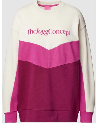 TheJoggConcept Sweatshirt Met Logoprint - Roze