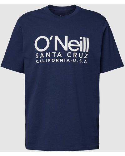 O'neill Sportswear T-shirt Met Logoprint - Blauw