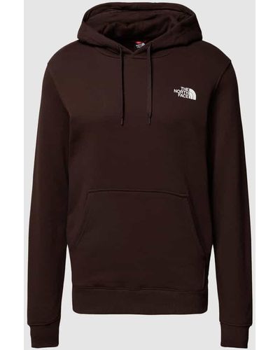 The North Face Hoodie mit Label-Print Modell 'Simple Dome' - Braun