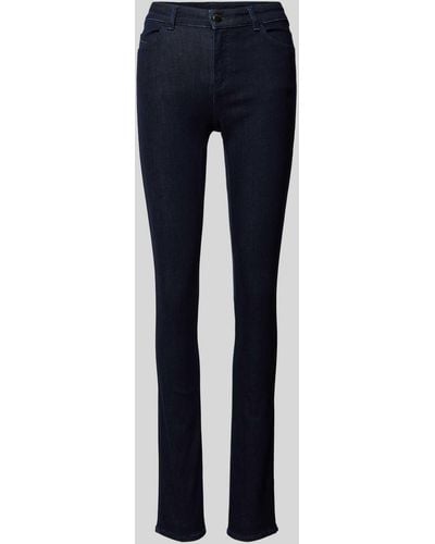 Emporio Armani Skinny Fit Jeans im 5-Pocket-Design - Blau