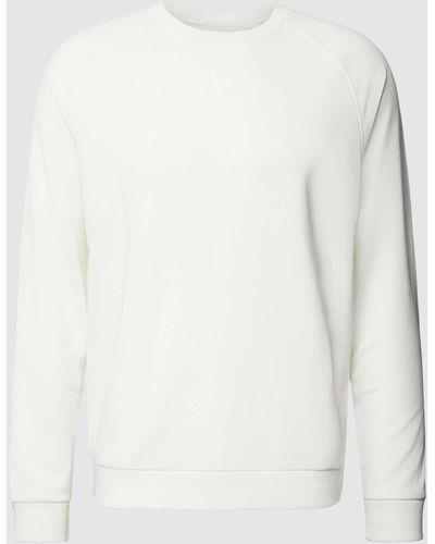 Brax Sweatshirt mit Rundhalsausschnitt Modell 'SKIP' - Weiß