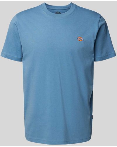 Dickies T-shirt Met Labelprint - Blauw