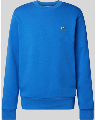 Lacoste Sweatshirt Met Logopatch - Blauw