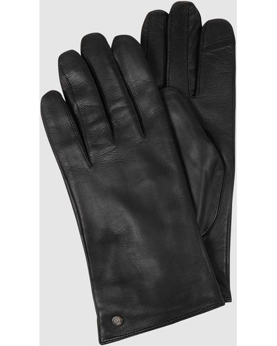 Roeckl Sports Touchscreen-Handschuhe aus Leder - Schwarz